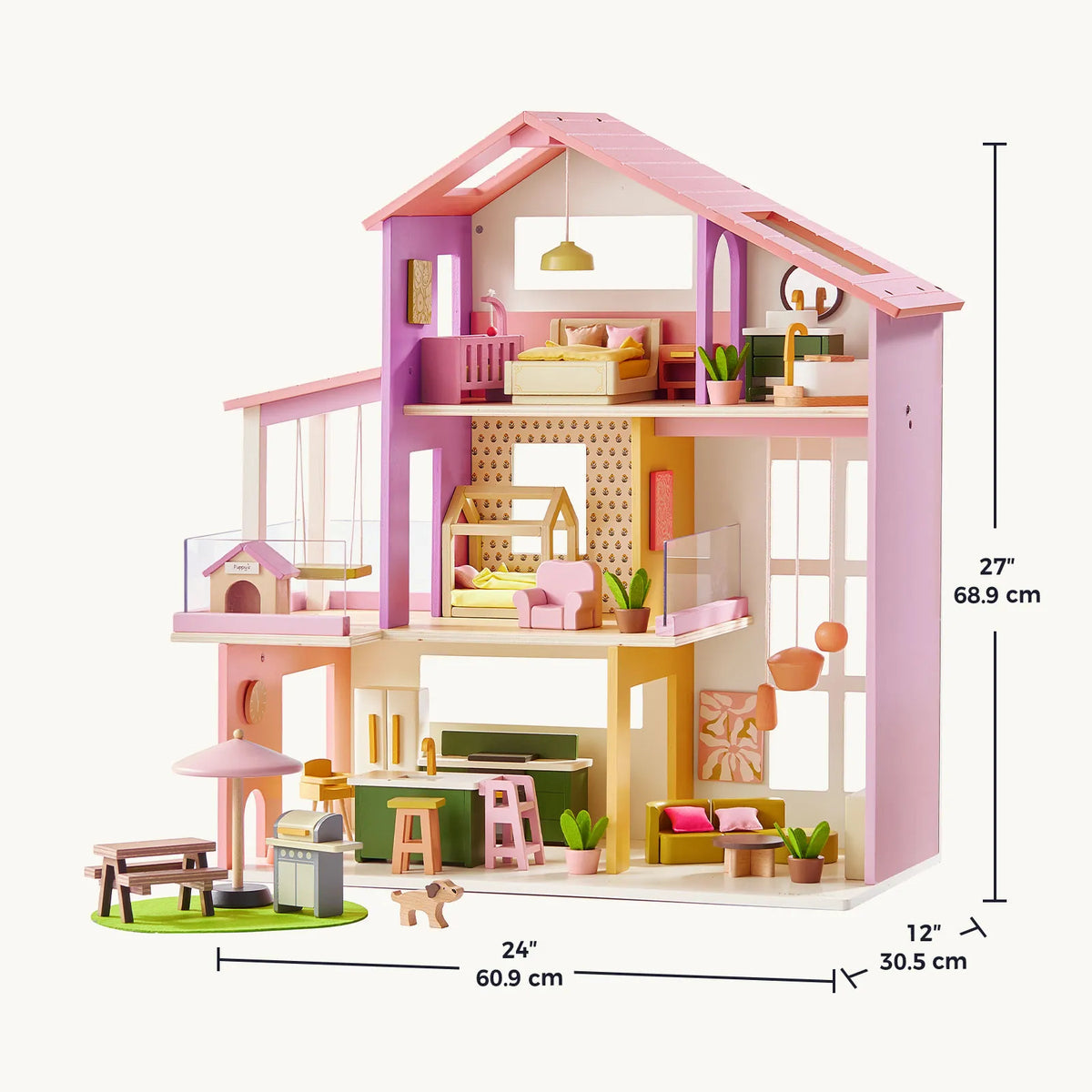 ® Sweetwood Edge Dollhouse - Green & Pink