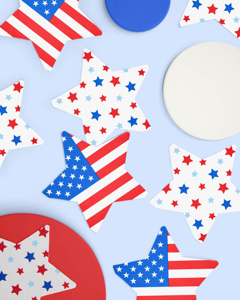 Stars & Stripes Napkins - 50 Printed Napkins