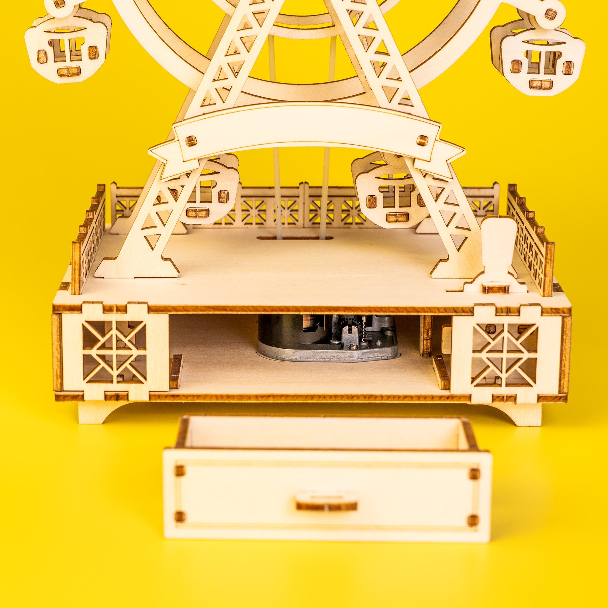 Diy Wooden Ferris Wheel Music Box Kit