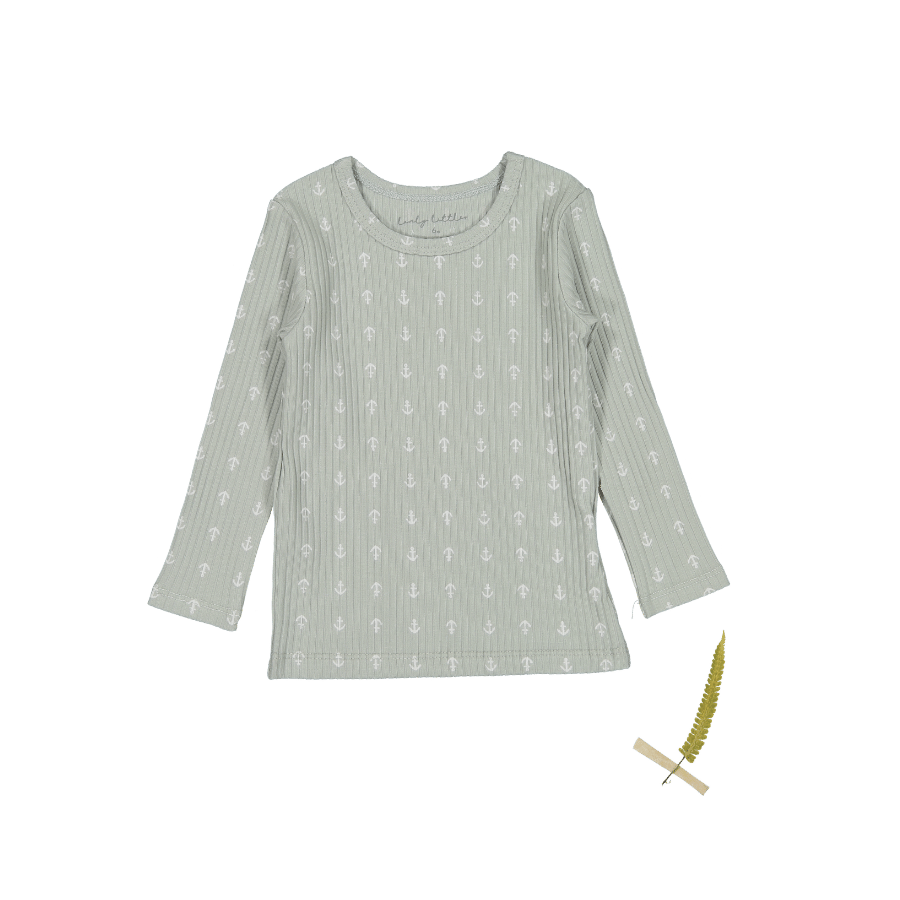 The Printed Long Sleeve Tee - Anchor