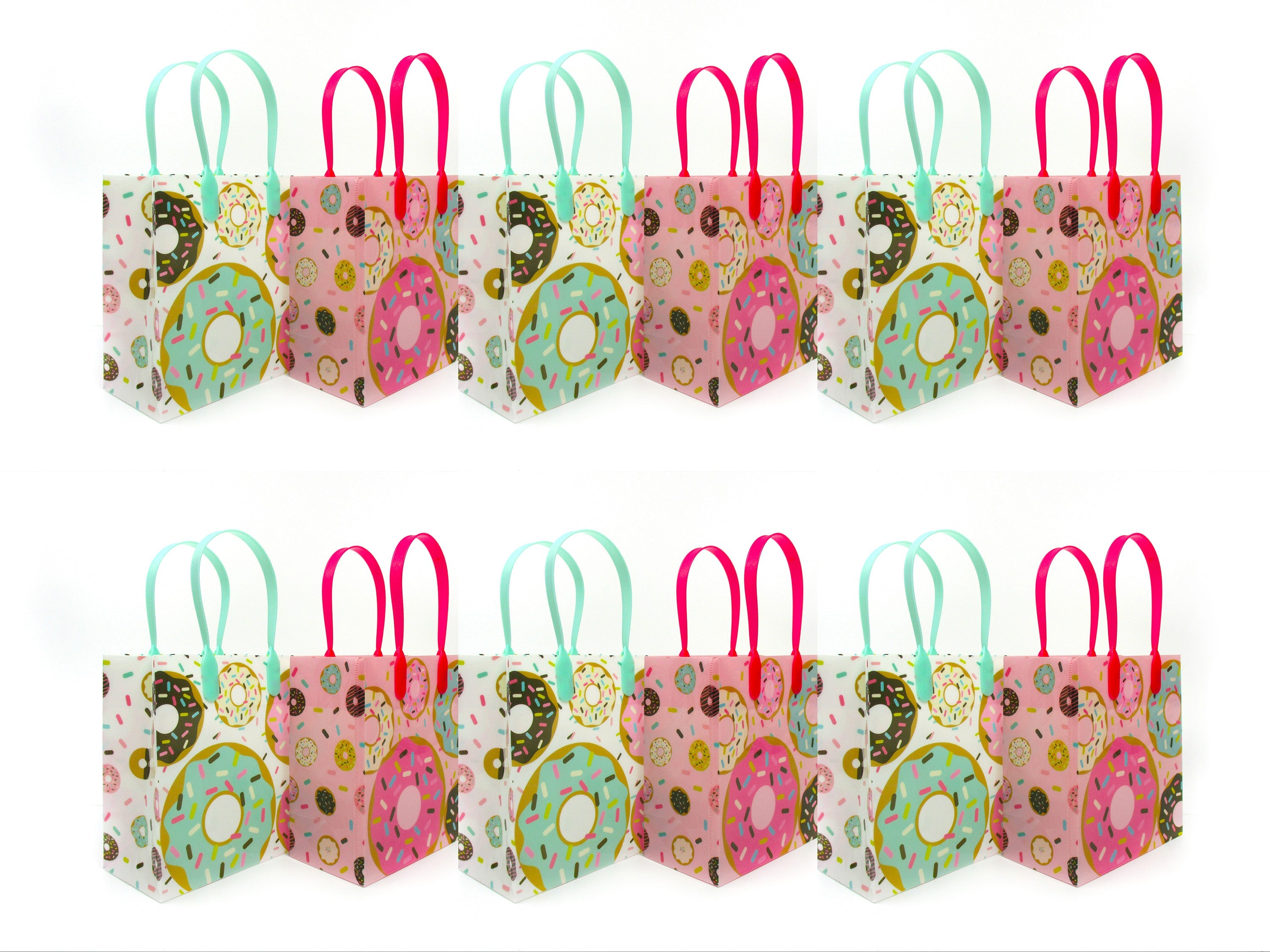 Donuts Party Favor Bags Treat Bags - Set Of 6 Or 12