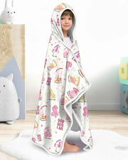 God Says I Am Girl Bamboo Wearable Hooded Blanket