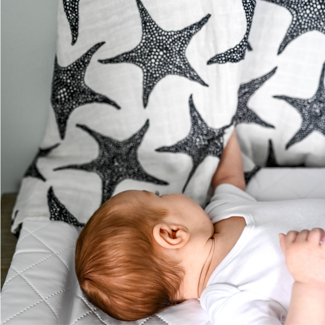 Xl Starfish Muslin - For Newborn To 4 Months Old Babies