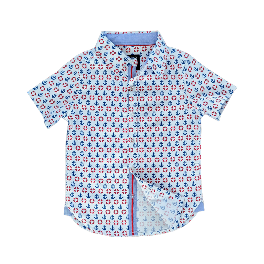 Nautical Shirt In Short Sleeves