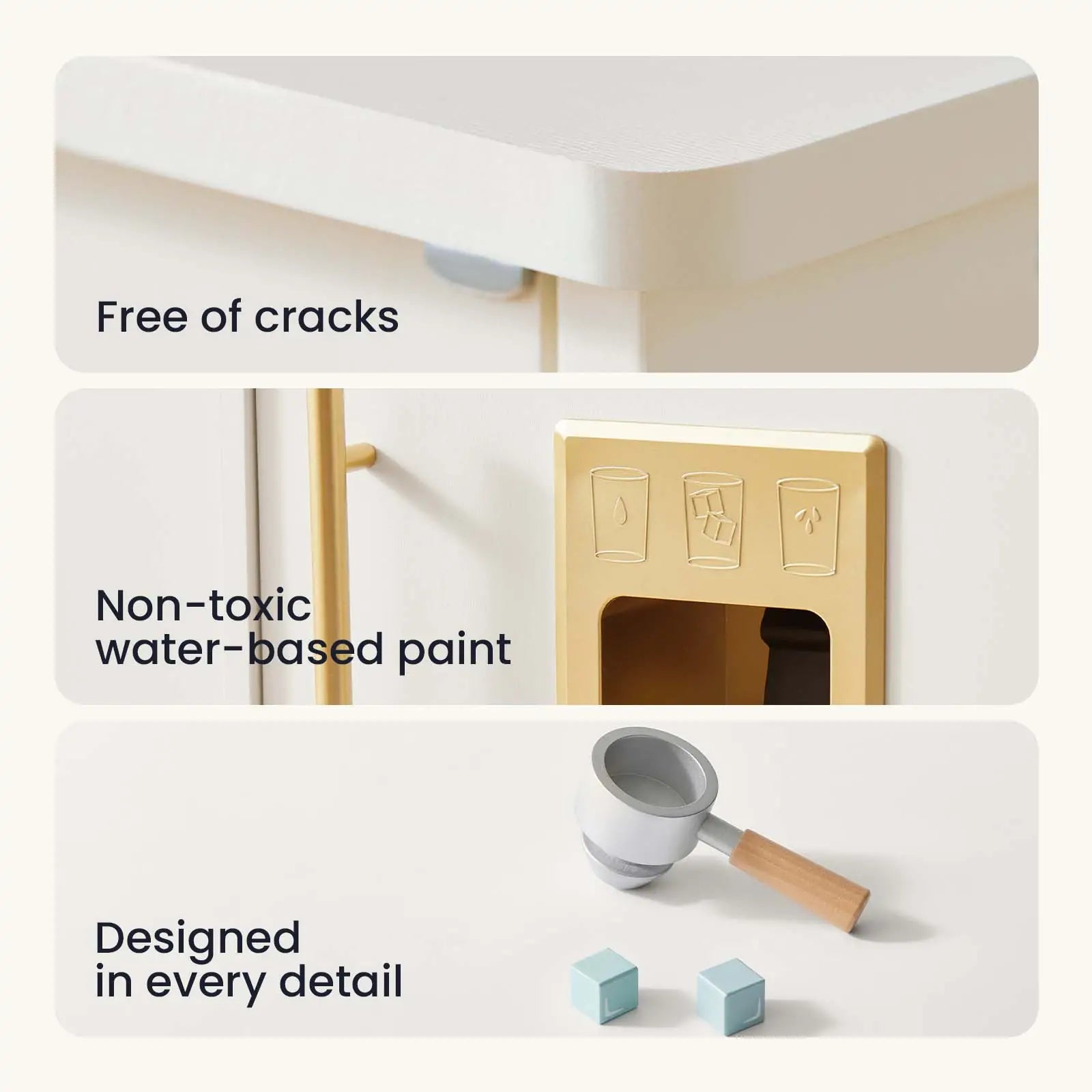 ® Play Kitchen With Running Water - Iconic Aqua Kitchen In Cream