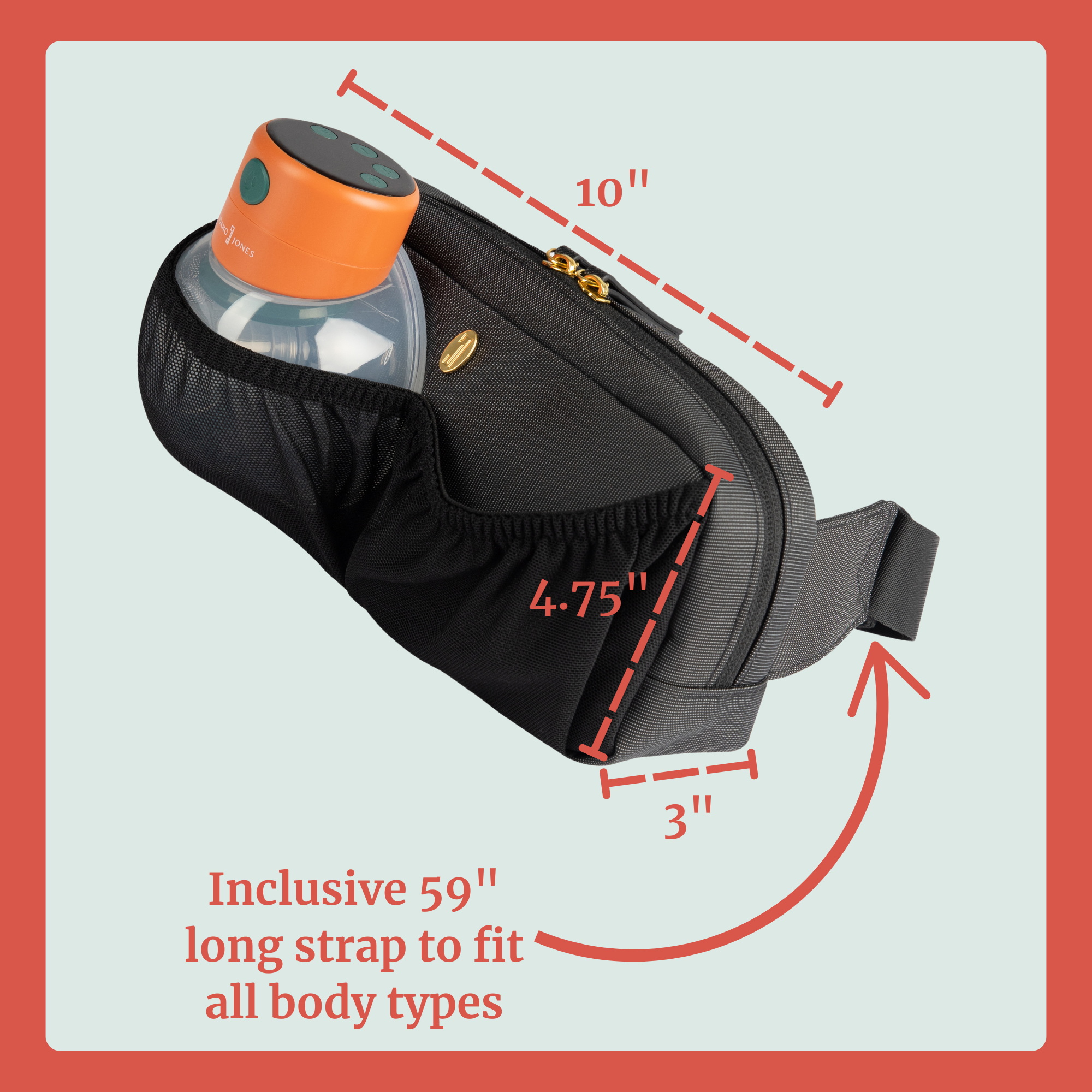Belt Bag For Small Breast Pumps - Mini Pump-a-porter