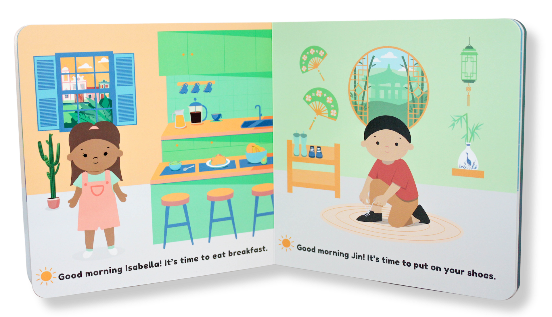 Kids Of The World: Good Morning, Good Night Board Book