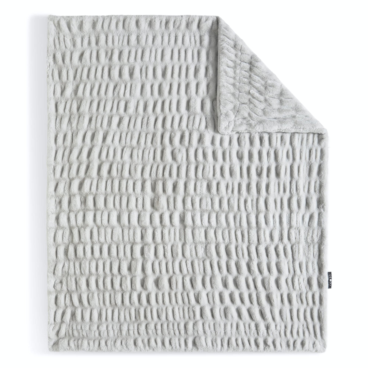 Rippled Faux Fur Throw Blanket