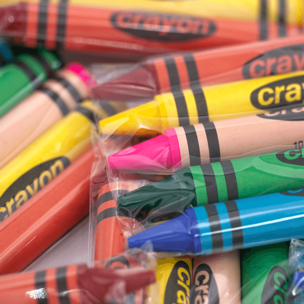 5 Color Jumbo Crayons 4 Sets