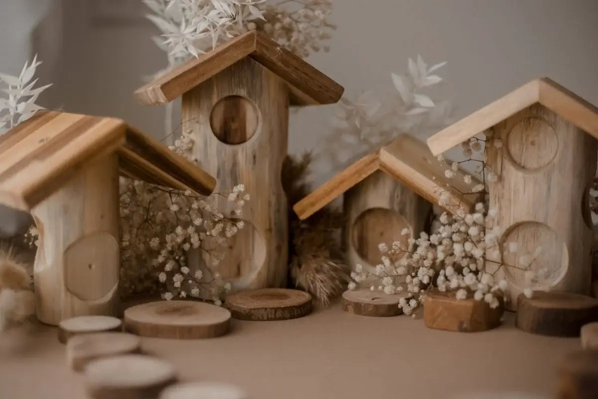 Tree Log Houses Set Of 4