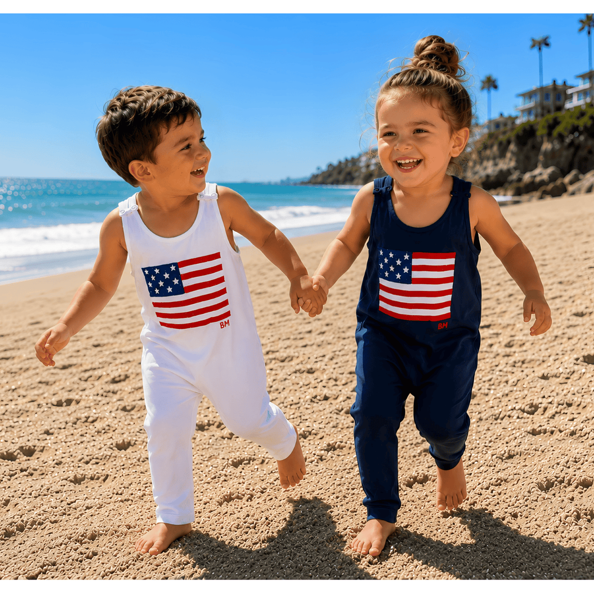 Americana Romper Black