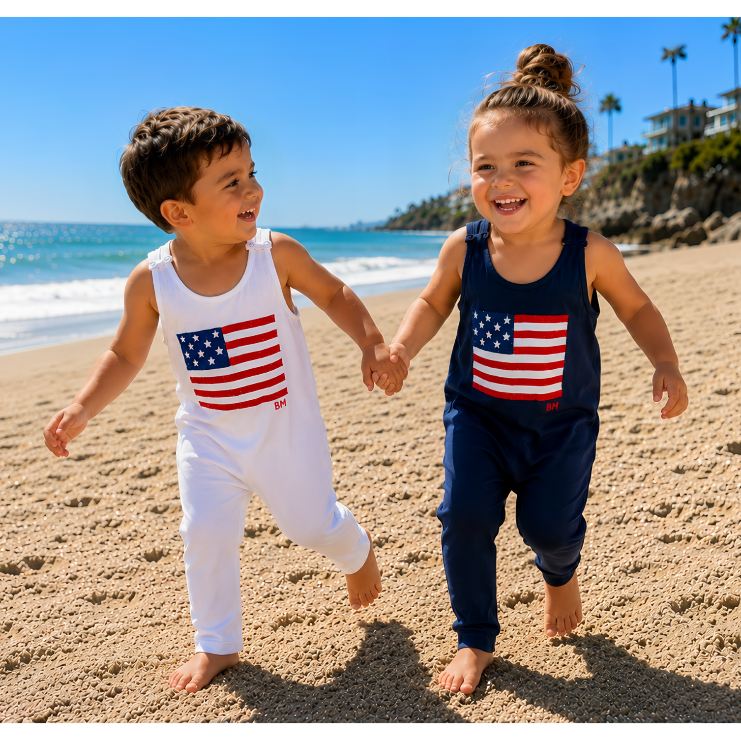 Americana Romper Navy