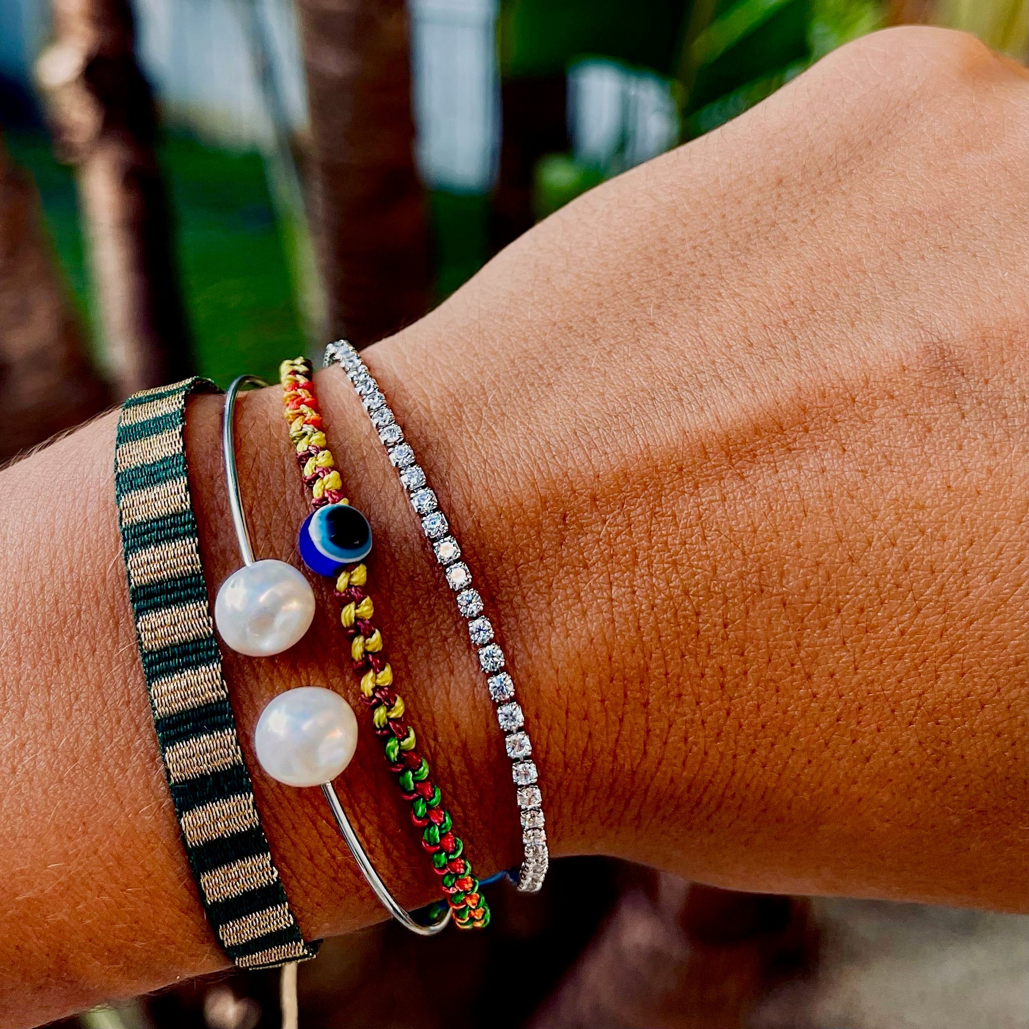 Leah Evil Eye Braided Bracelet