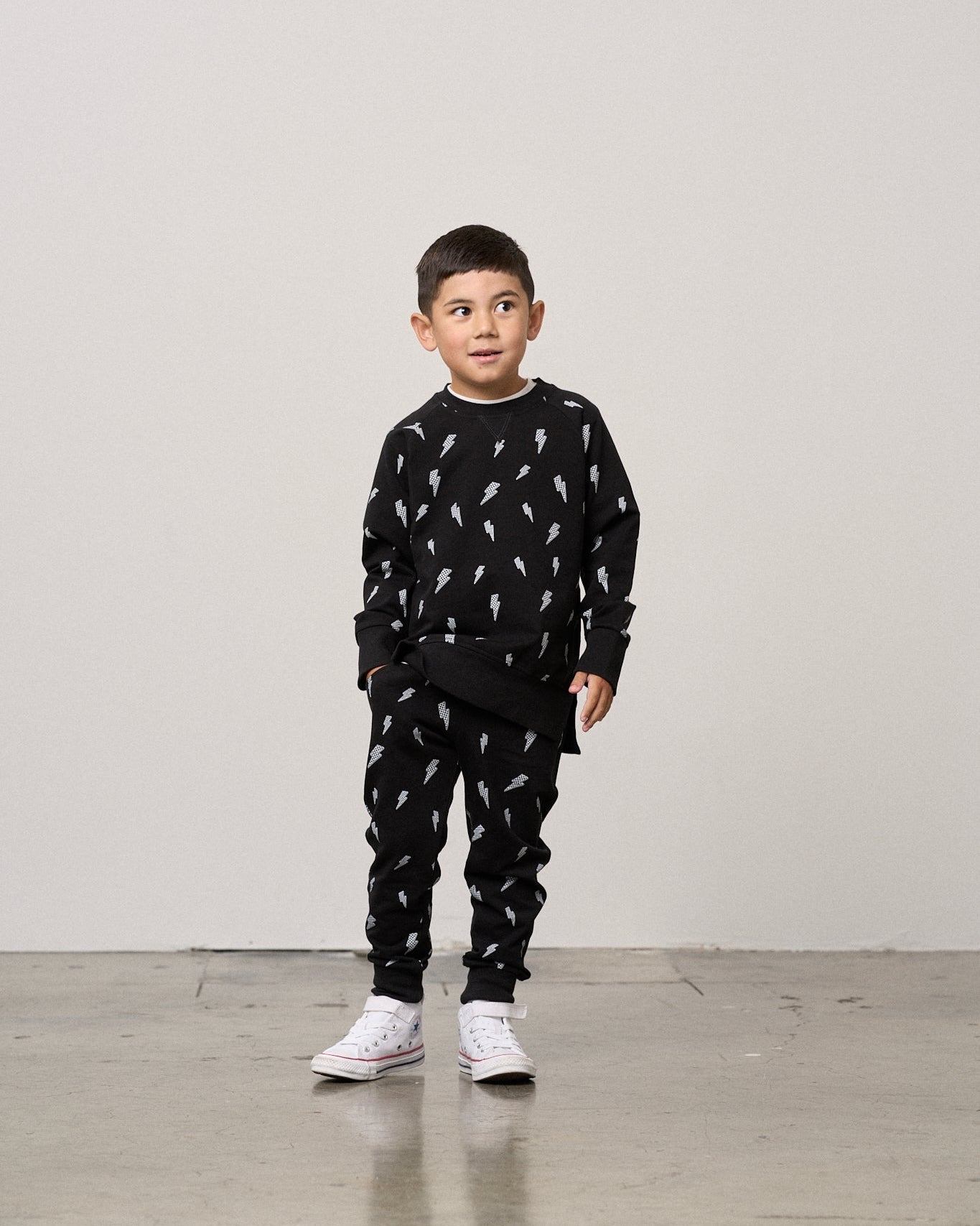 Lightning Bolt Jogger - Black