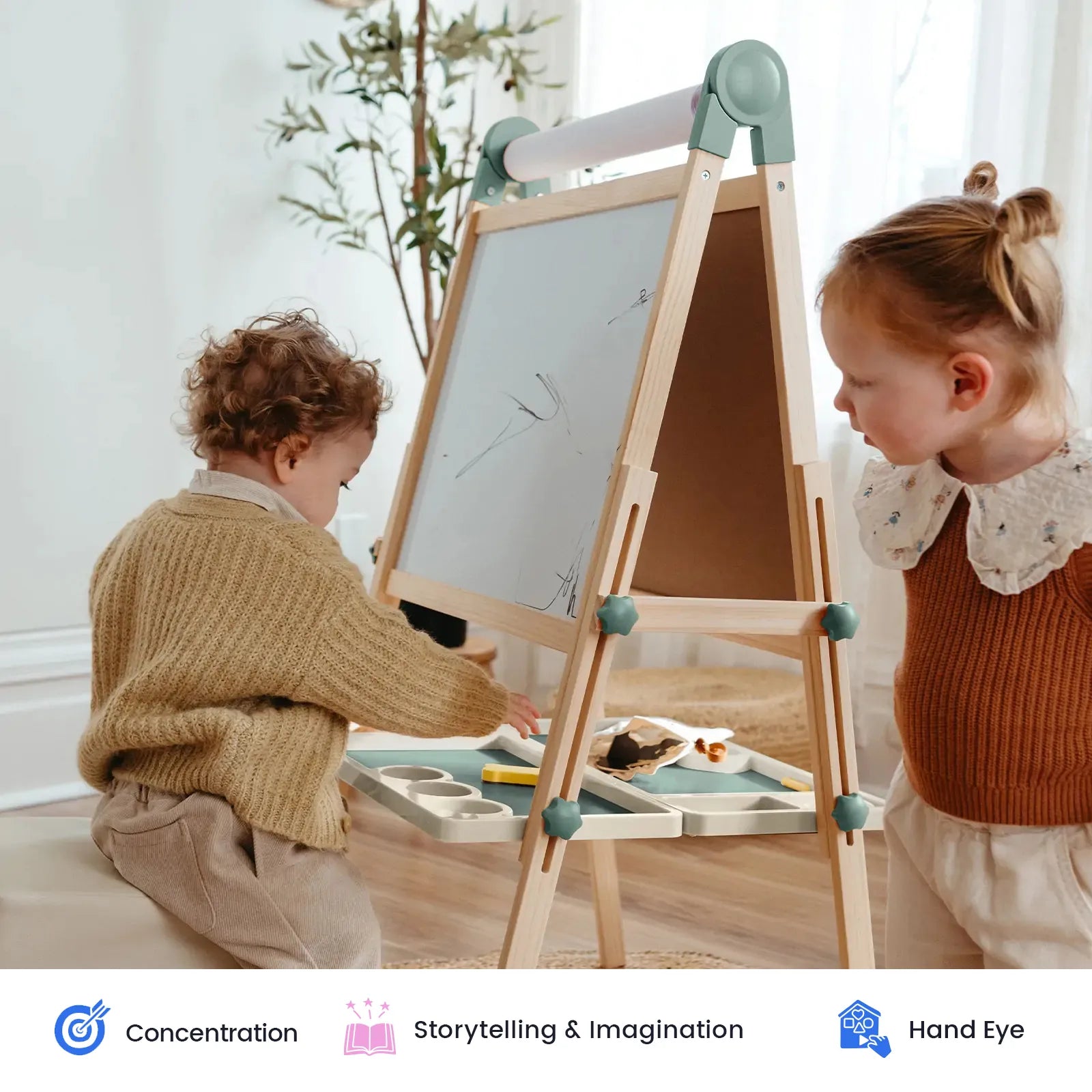 ® Pink Magnitales Easel & Paper Roll Set