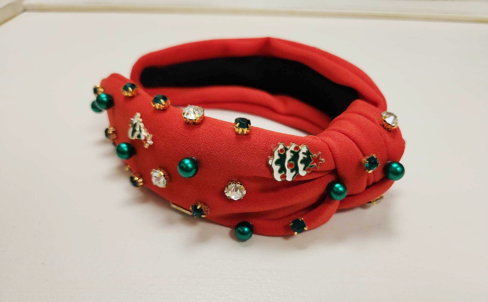 Beaded Headband - Yuletide Delight