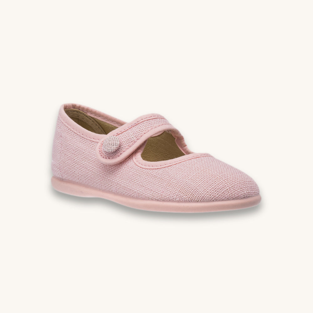 Linen Mary Jane Pink