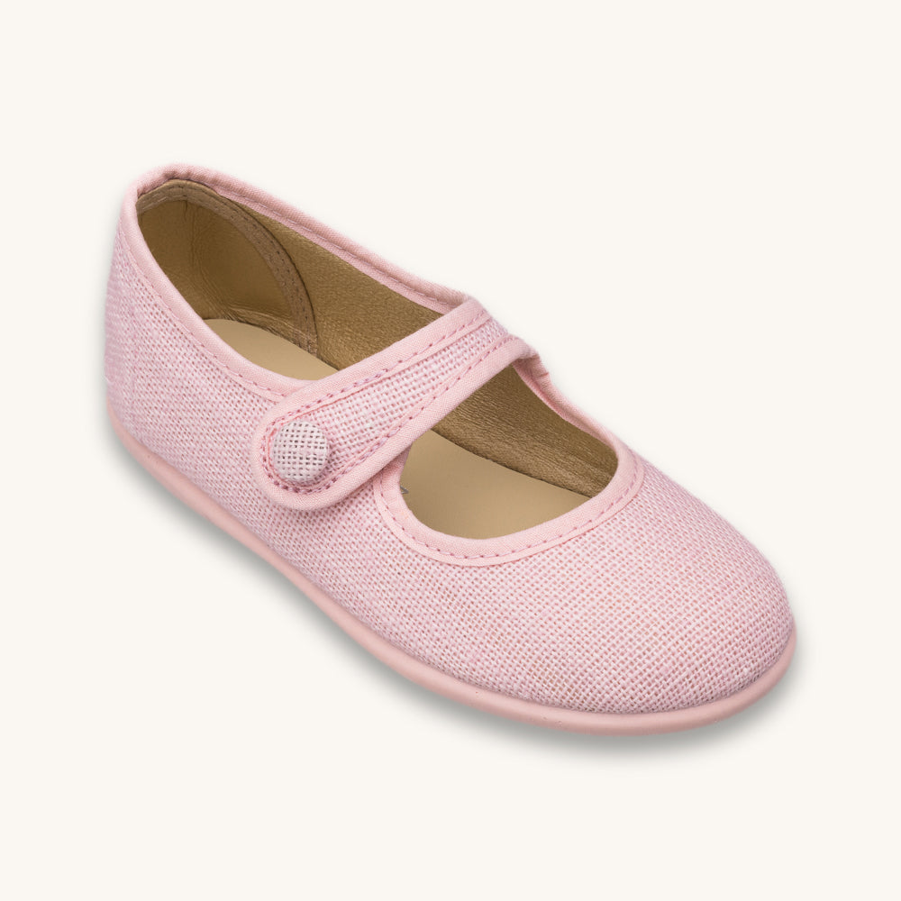 Linen Mary Jane Pink