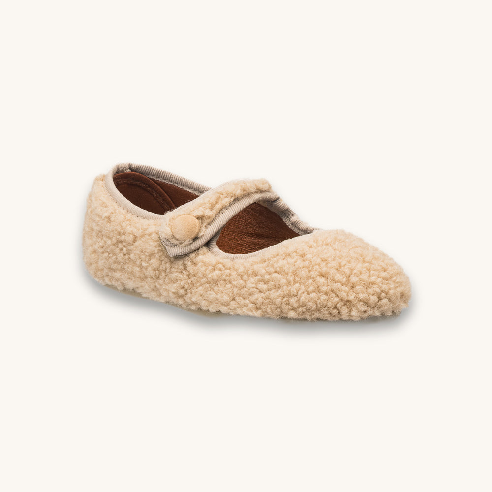 Shearling Mary Jane Beige