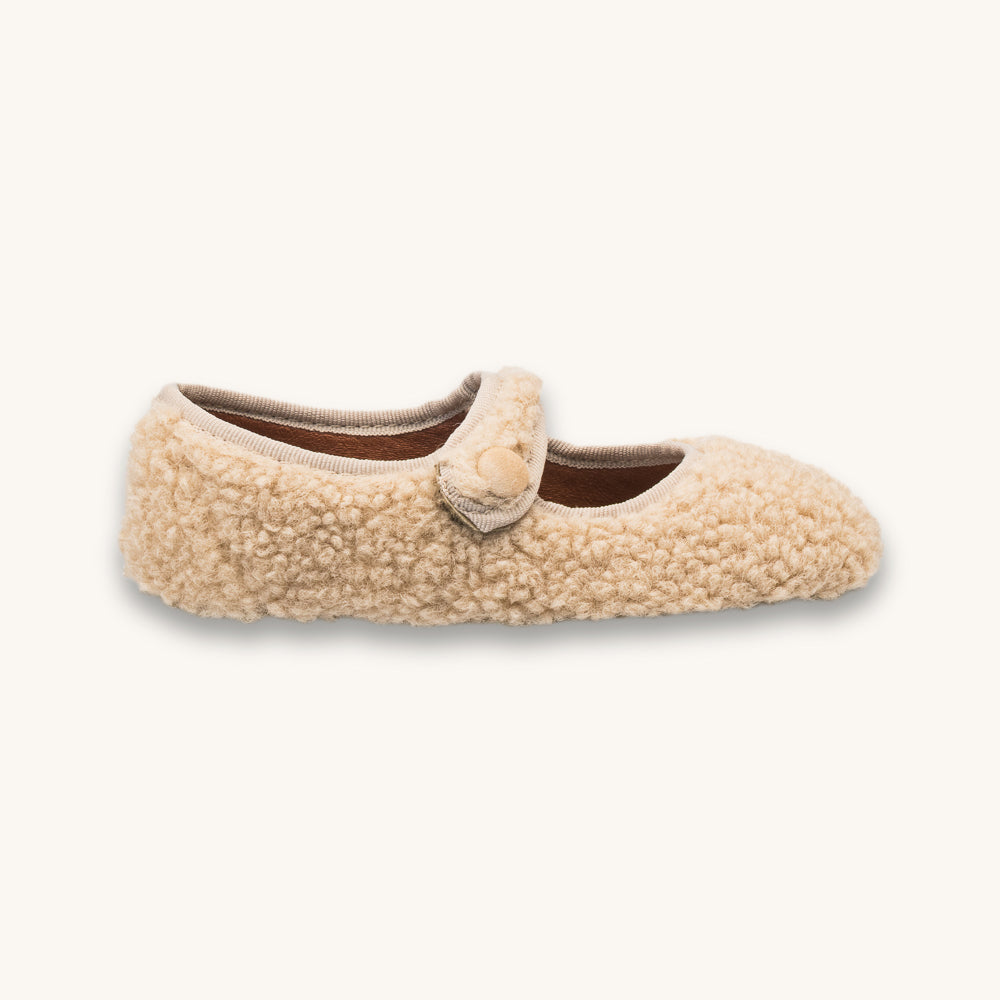 Shearling Mary Jane Beige