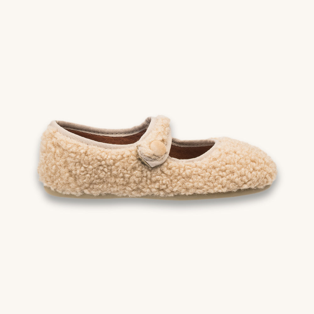 Shearling Mary Jane Beige