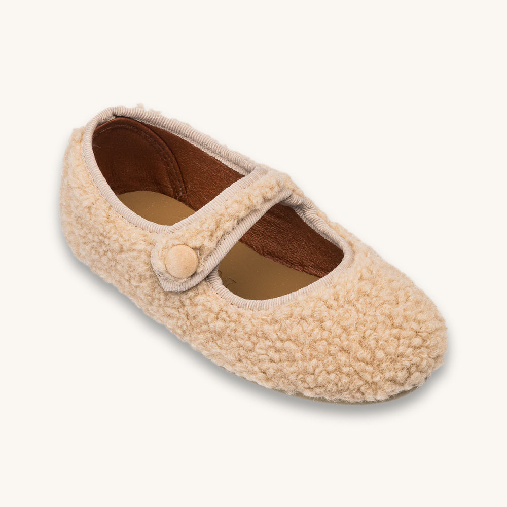 Shearling Mary Jane Beige