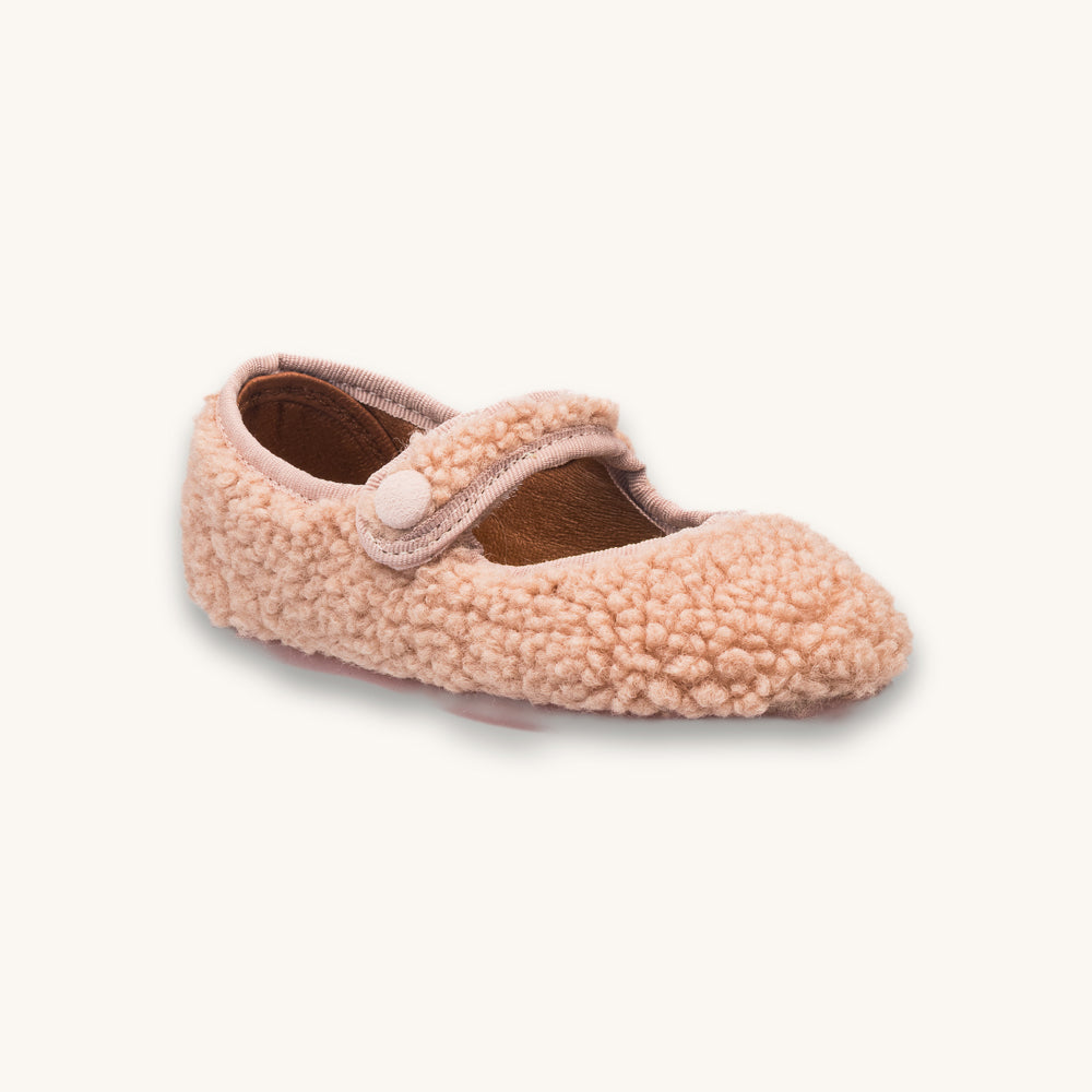 Shearling Mary Jane Pink