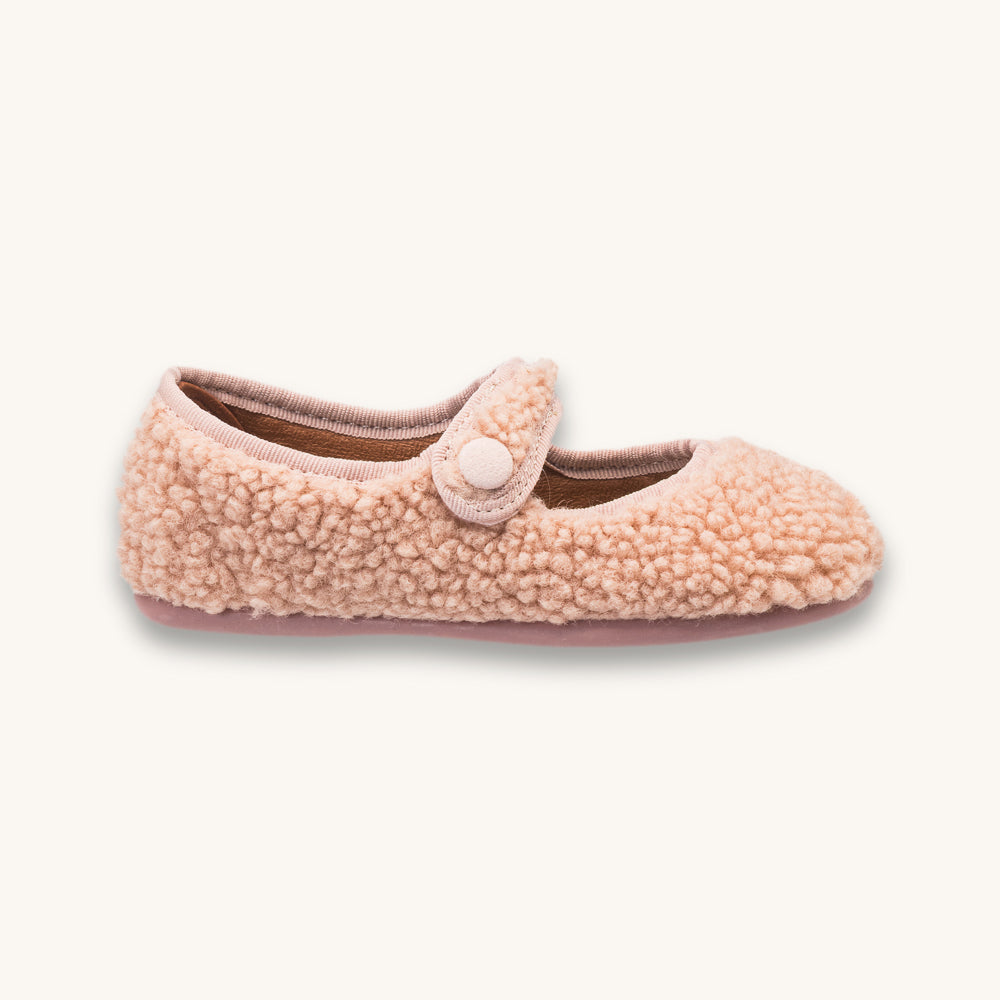 Shearling Mary Jane Pink