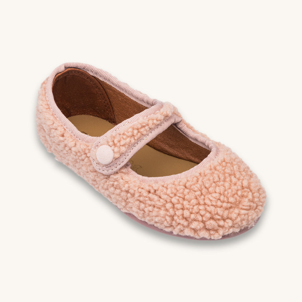 Shearling Mary Jane Pink