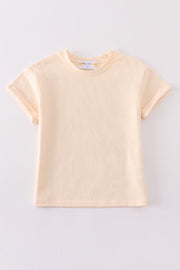 Premium Cream Basic T-shirt