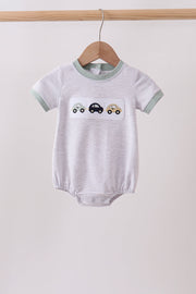 Green Vehicle Embroidery Stripe Bubble