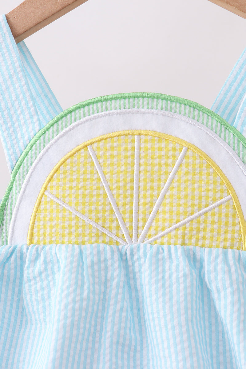 Mint Lemon Ruffle Bubble