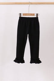 Black Ruffle Pants