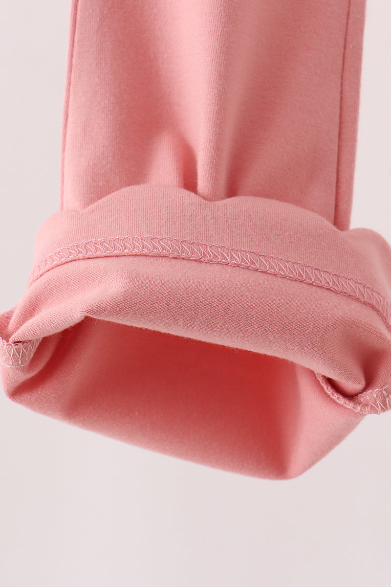 Pink Scalloped Bell Pants