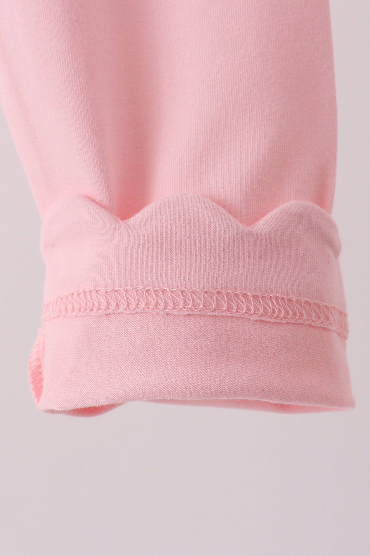 Pink Scalloped Leggings