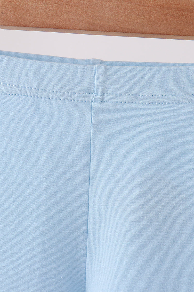 Sky Scalloped Leggings