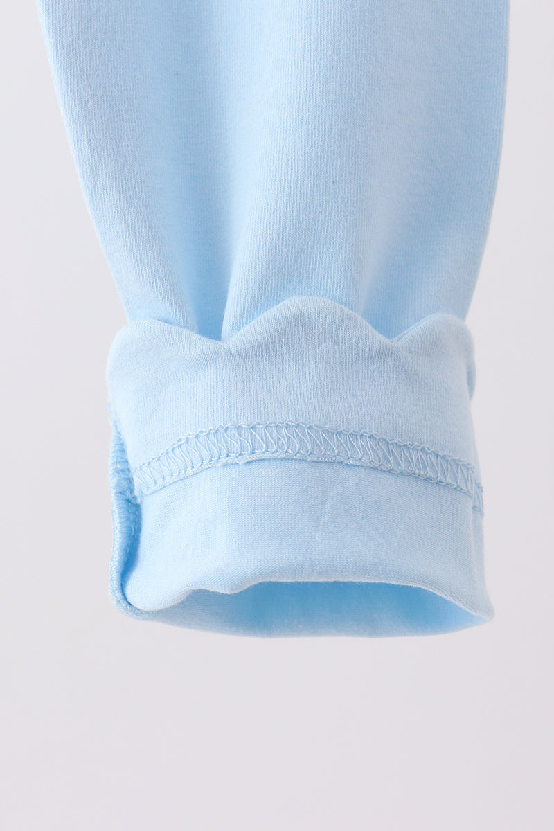 Sky Scalloped Leggings