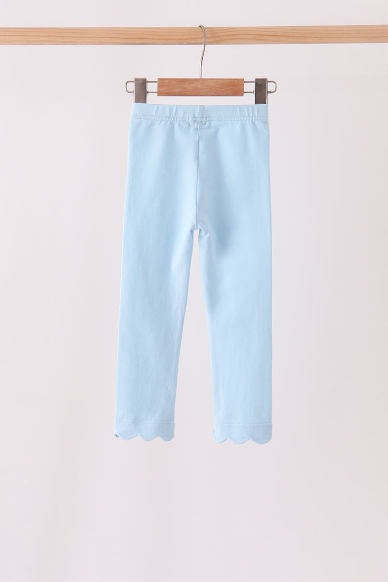 Sky Scalloped Leggings
