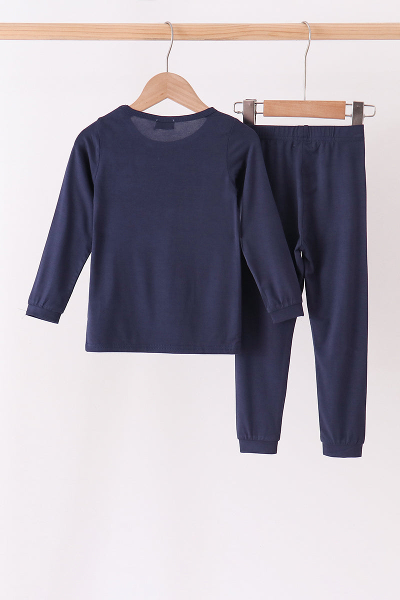 Navy Bamboo Pajama Set
