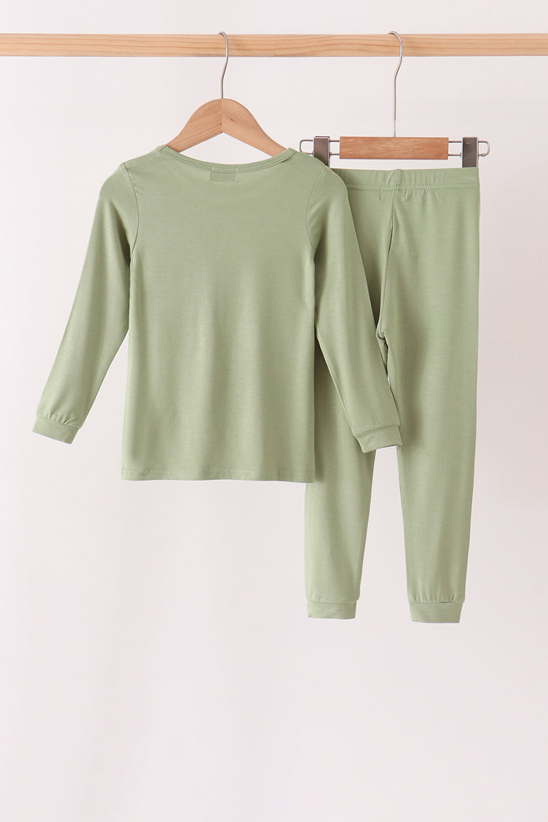 Green Bamboo Pajama Set