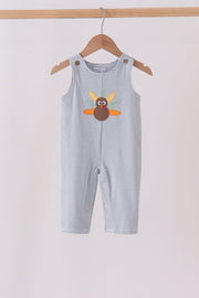 Sage Turkey Embroidery Stripe Jon Jon