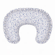 Blue Floral Ruffle Nursing Pillow Cover