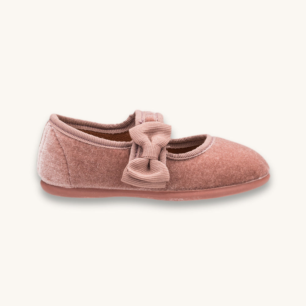 Velvet Bow Mary Jane Rose