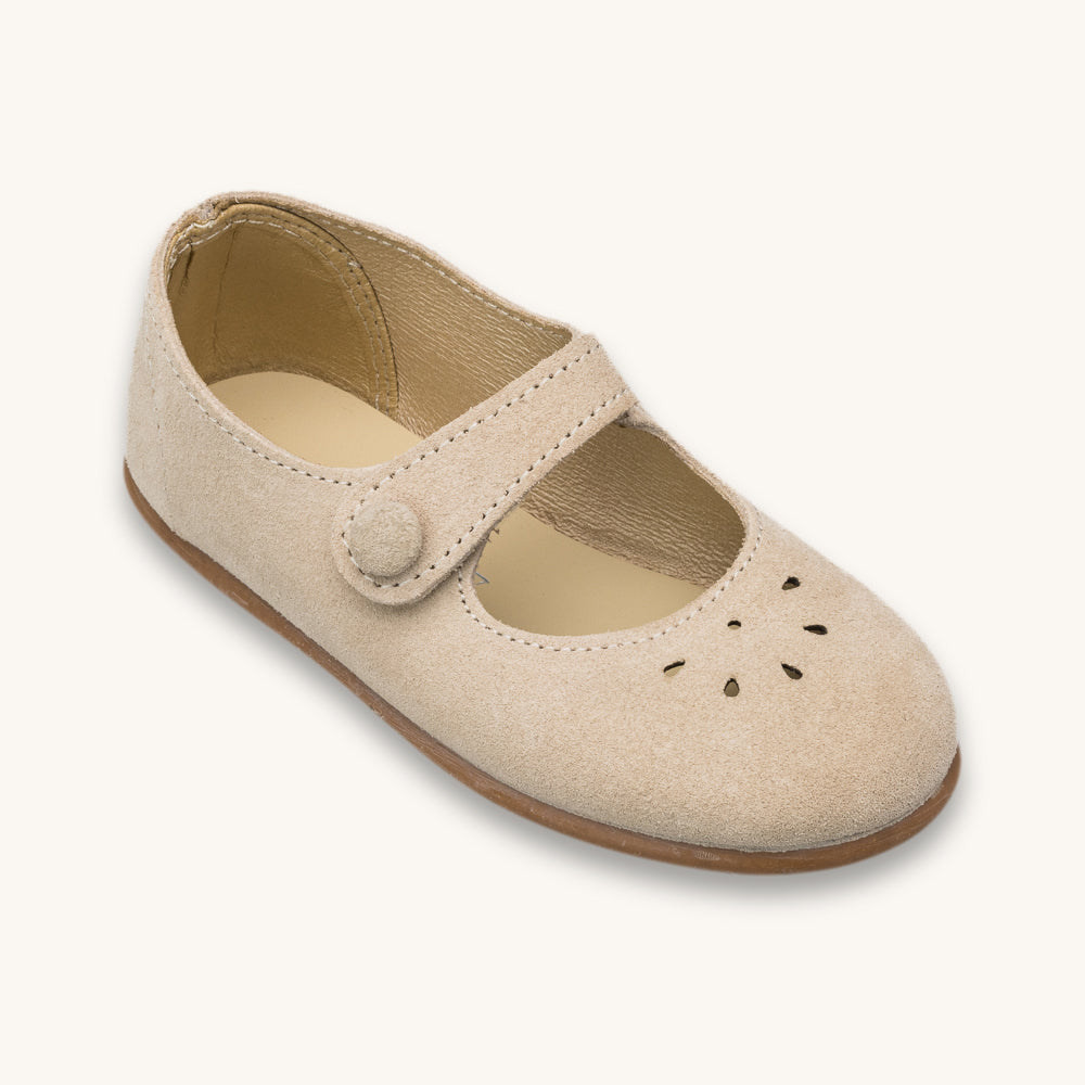Andi Mary Jane Suede Beige