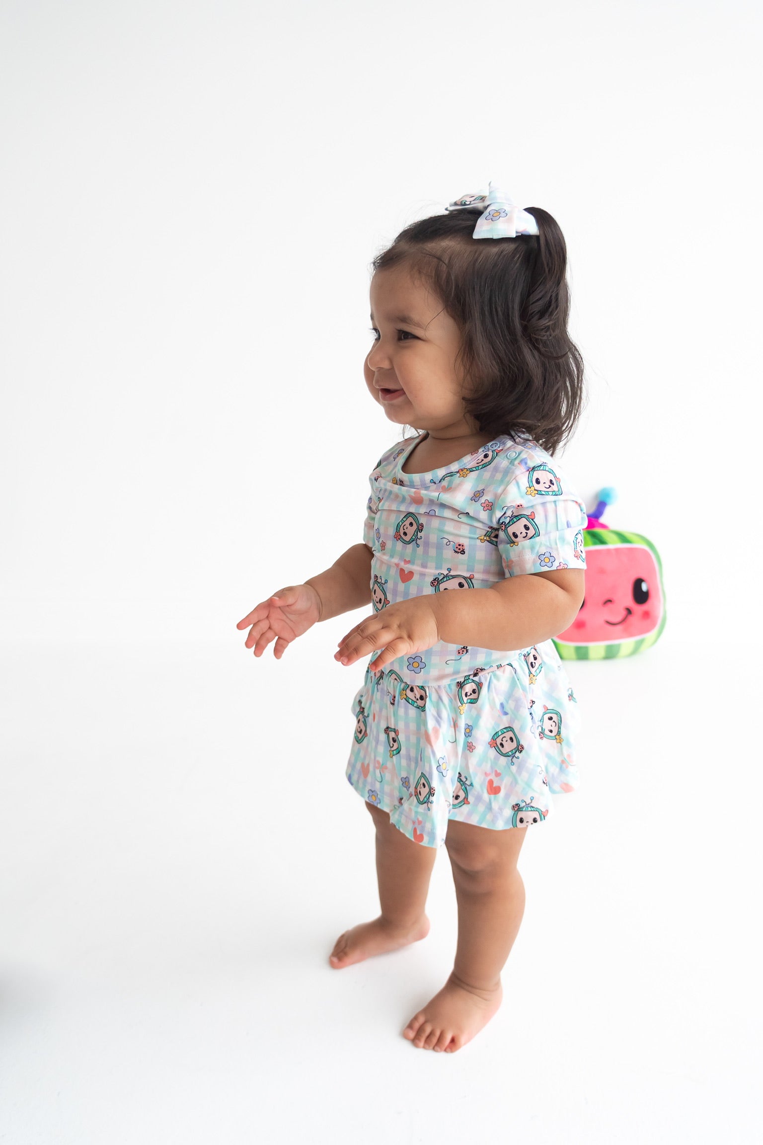 Dream Big Little Co X Cocomelon Springtime Melon Dream Bodysuit Dress