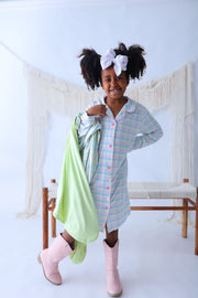 Spring Gingham Girl's Dream Gown