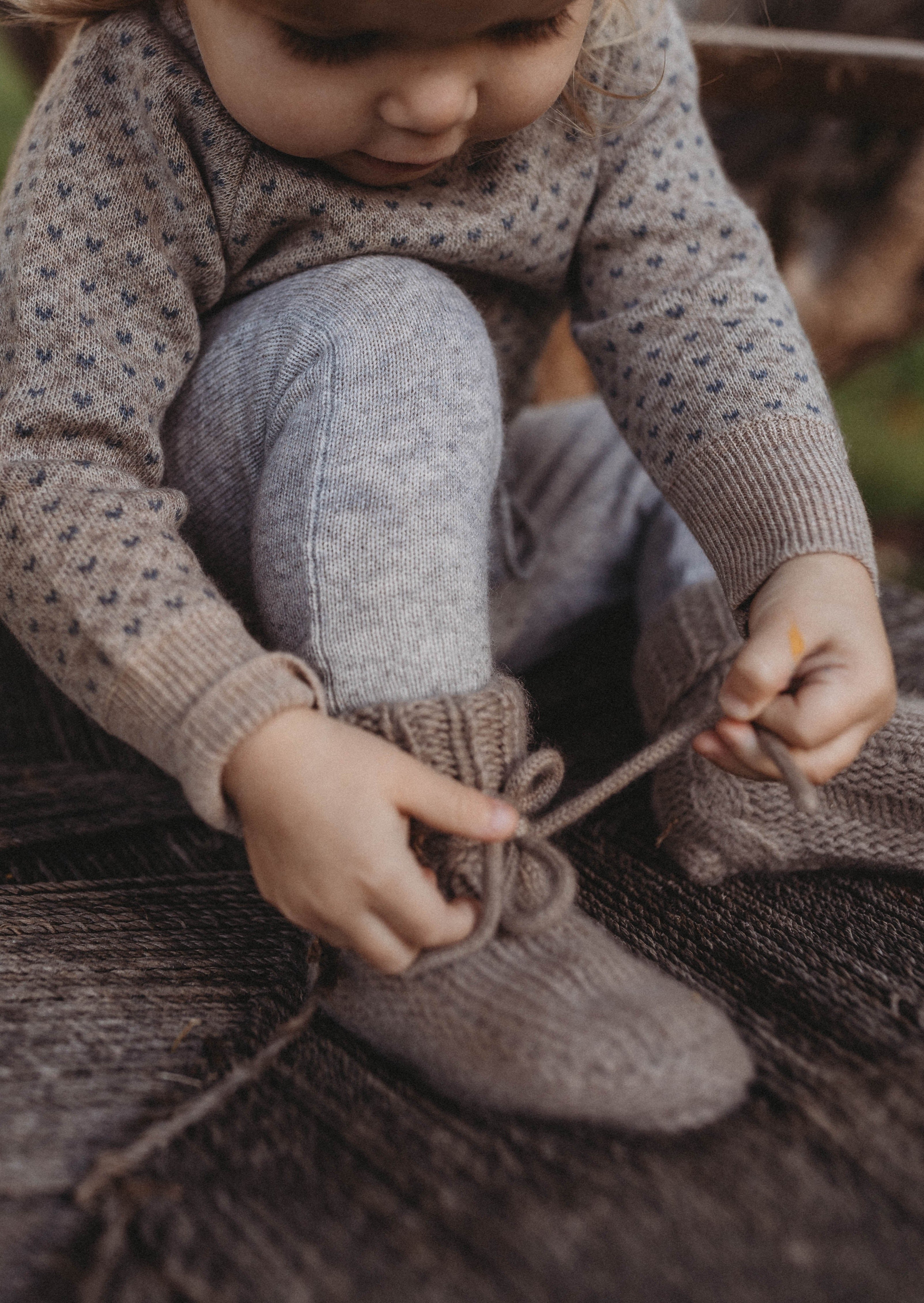 Cashmere Booties | Hazelnut