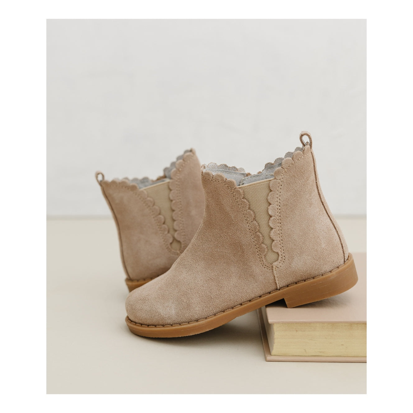 Nicola Scalloped Chelsea Boot