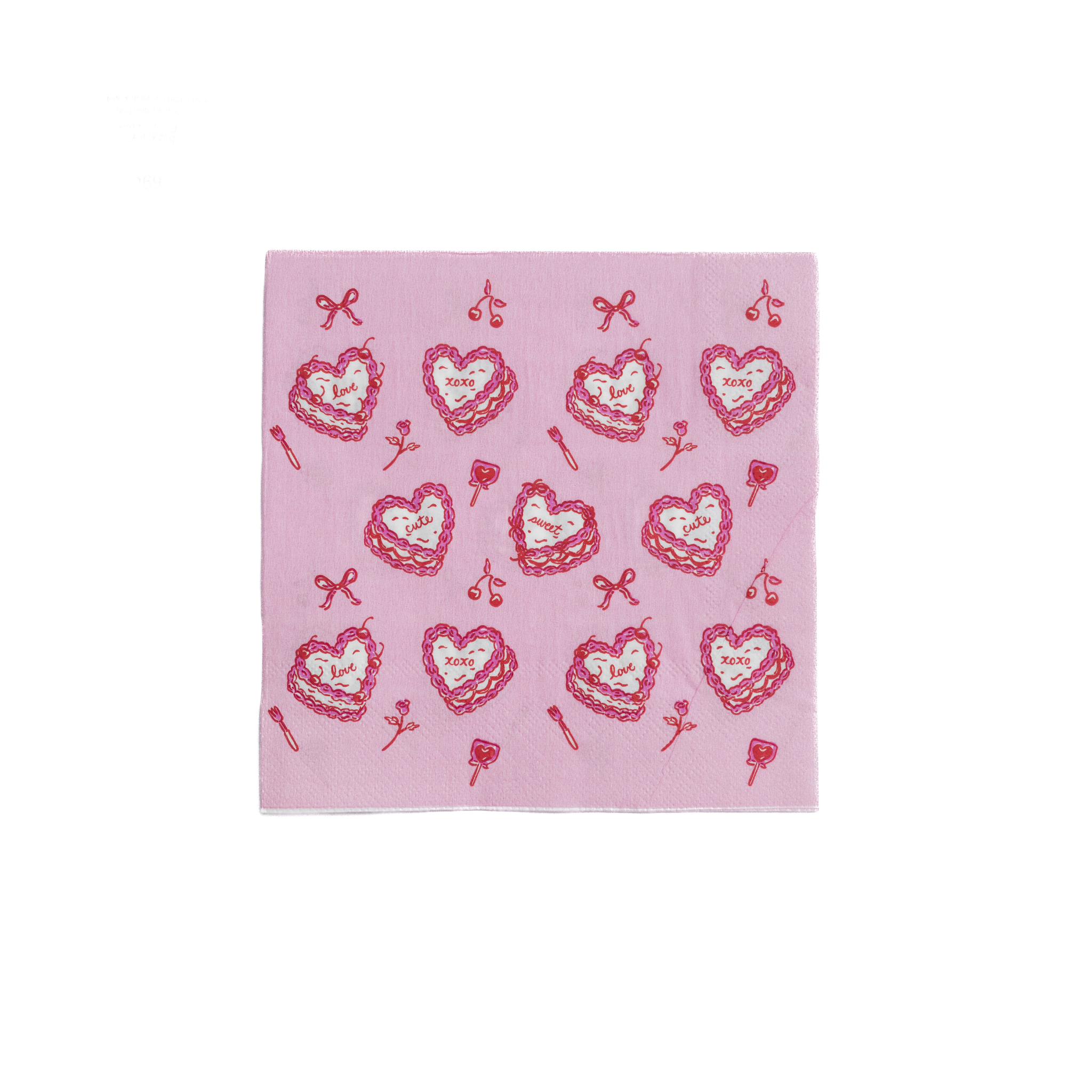 Xoxo Cake Napkin