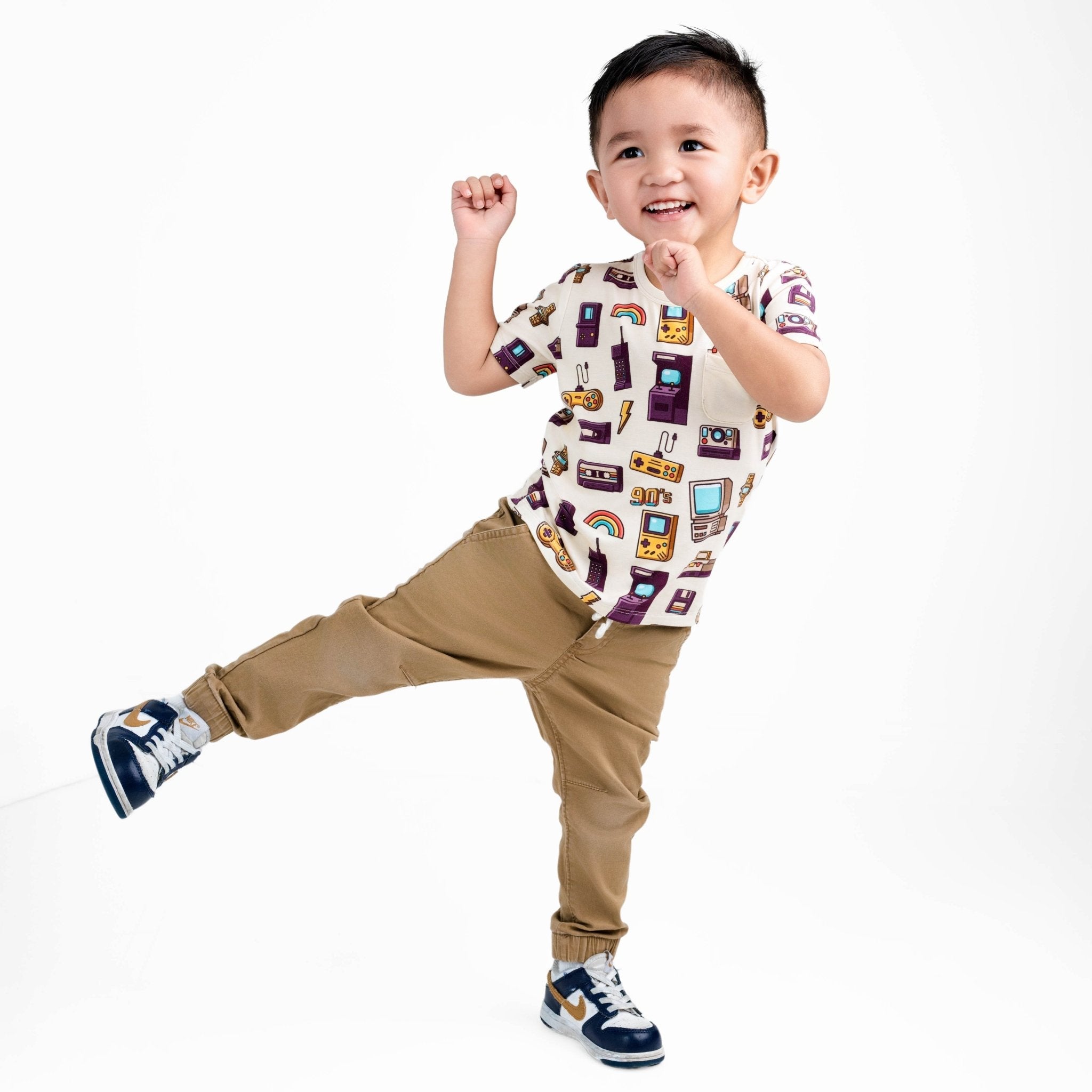 90's Retro Kids' Short Sleeve T-shirt